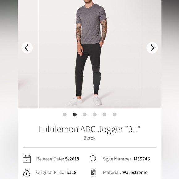 lululemon athletica ABC Joggers *31” - Picture 2 of 10